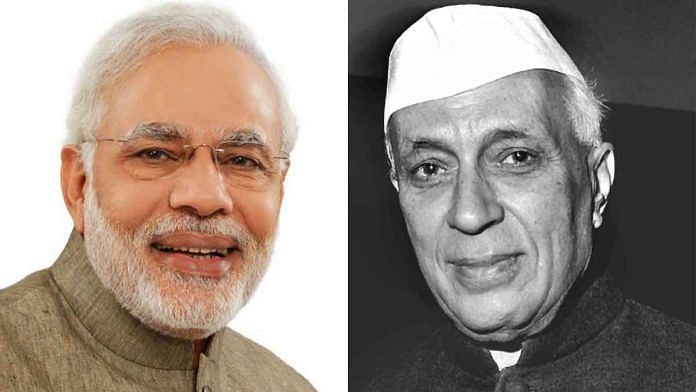 Narendra Modi and Jawaharlal Nehru | YouTube