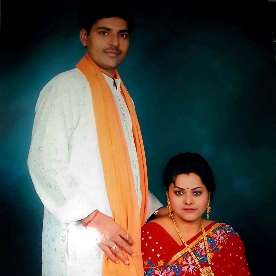 Pooja Shakun Pandey with her husband Ashok | Facebook