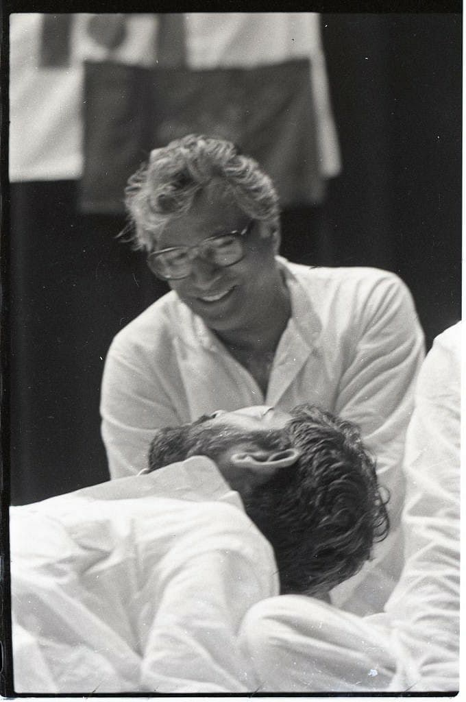 George Fernandes shares a laugh with Sharad Yadav in 1988 | Praveen Jain/ThePrint