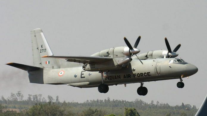An AN-32 aircraft of the Indian Air Force