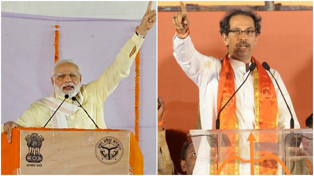 File image of Prime Minister Narendra Modi and Shiv Sena chief Uddhav Thackeray