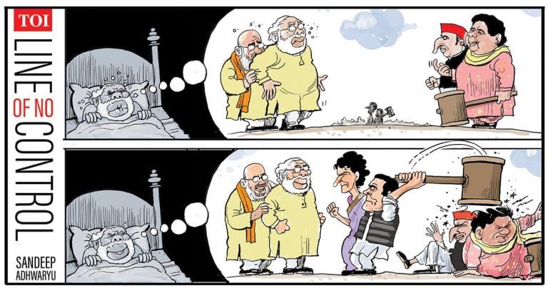 A Congress road-show and a chowkidar on the backfoot