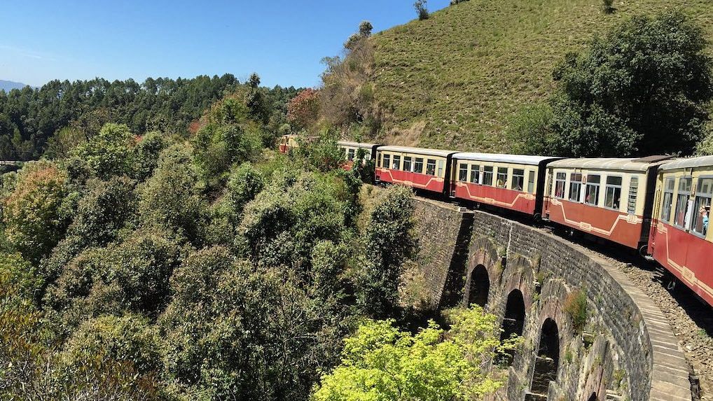 toy train with passengers