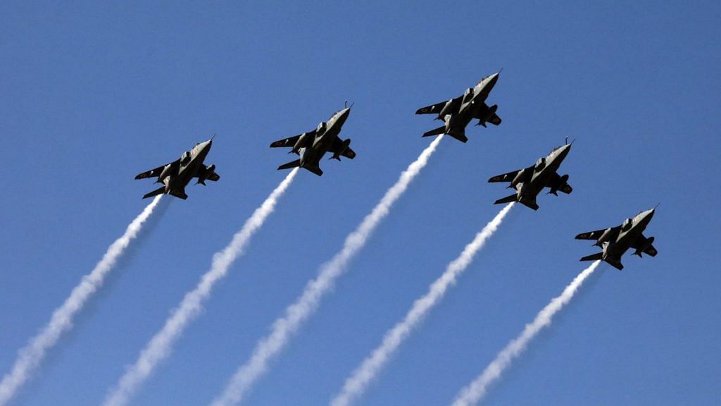 Indian Air Force fighter jets fly during the Republic Day parade in New Delhi