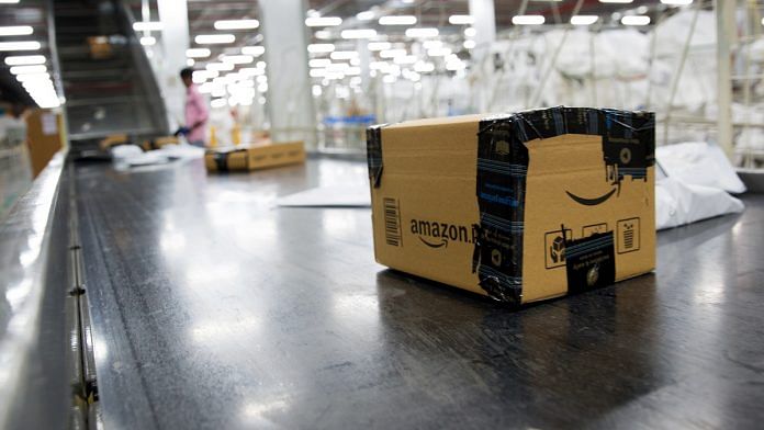 Boxes at an Amazon Inc. in Bengaluru | Ruhani Kaur/Bloomberg