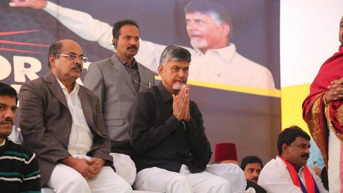 Andhra Pradesh CM N. Chandrababu Naidu in Andhra Bhavan | Suraj Bisht/ThePrint