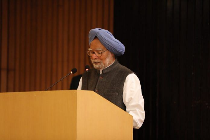 Former PM Manmohan Singh speaking at the launch of a book, 'Nuclear Order in the Twenty-First Century'