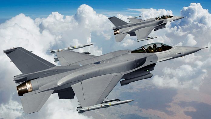 The F-16 manufactured by Lockheed Martin