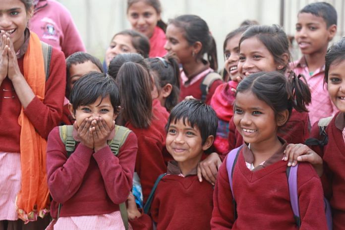 School students in Kathikhera start giggling on the mention of periods