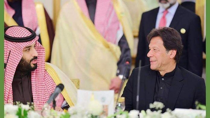 Mohammed bin Salman with Pakistan PM Imran Khan
