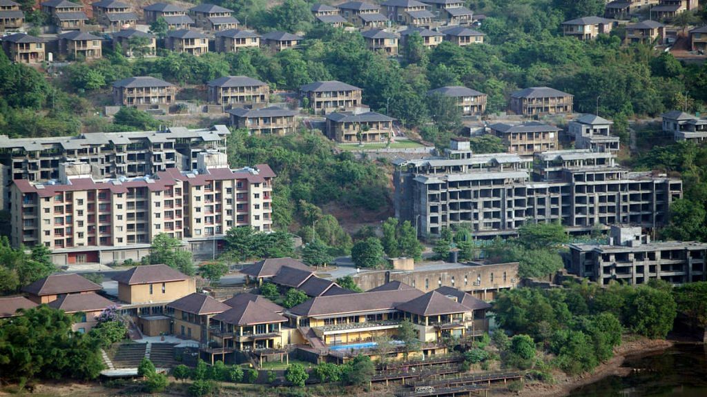 Residential buildings stand in Lavasa, India (Representational image)