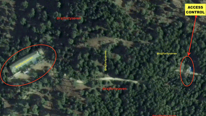 Satellite imagery of the 50 hectare camp | Col. Vinayak Bhat (retd.)/ThePrint