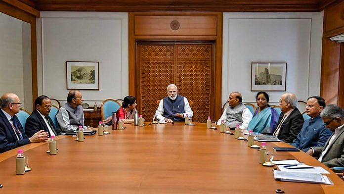 PM Narendra Modi chairs a meeting of the Cabinet Committee on Security at his residence in New Delhi | PTI