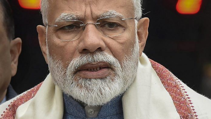 Prime Minister Narendra Modi on the first day of the Budget Session | PTI