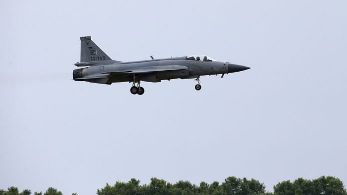 File photo of a Pakistan Air Force fighter jet (representational image) | Jasper Juinen/Bloomberg