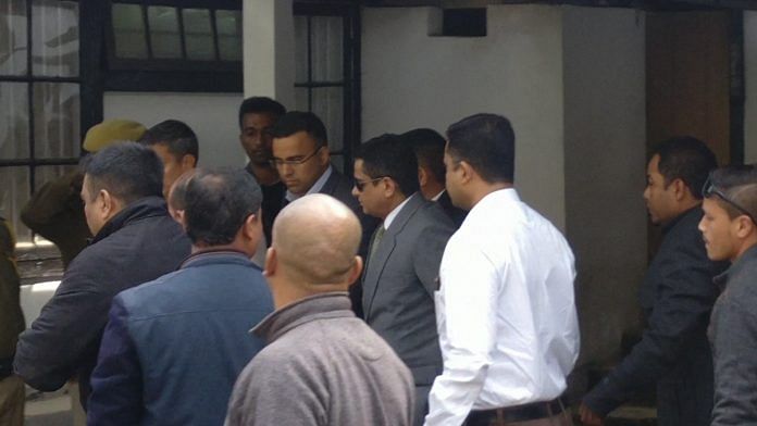Rajeev Kumar arriving at CBI Shillong office | ThePrint