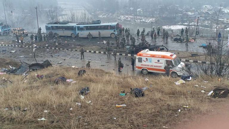 39 jawans killed after terrorists bomb CRPF convoy on Kashmir highway