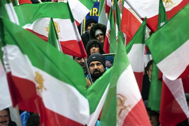Iranians all over the world, such as these in France, are calling for a change of government