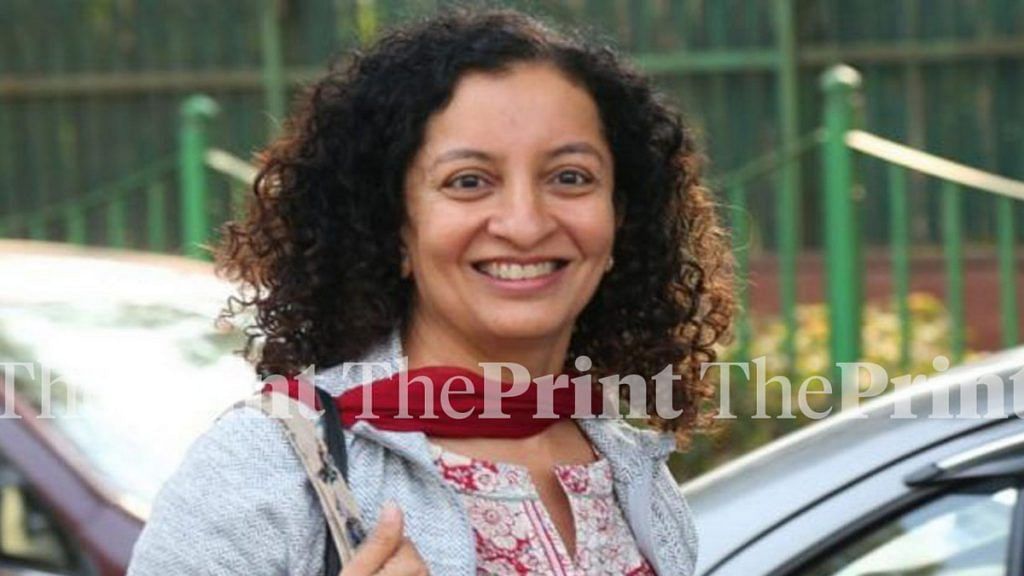 Priya Ramani outside Patiala House Court | Suraj Singh Bisht / ThePrint
