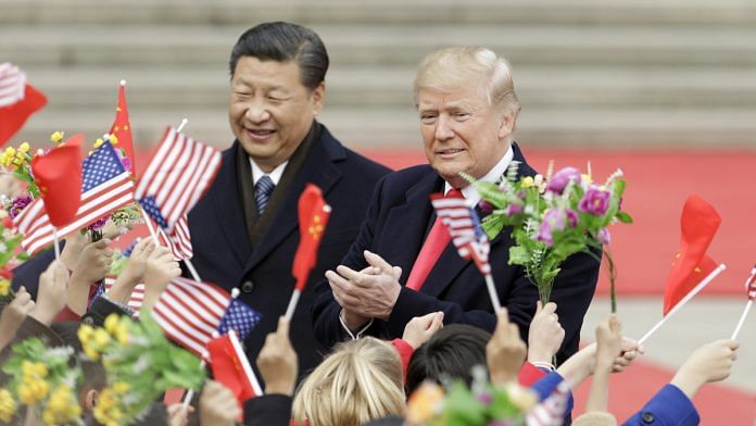 Donald Trump with Xi Jinping