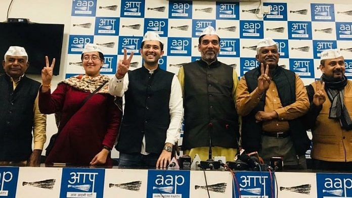 AAP announcement for Delhi seat candidates