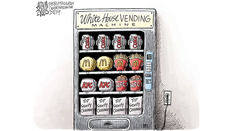 White House vending machine sells security clearances, and Trump & Kim’s love-hate summit