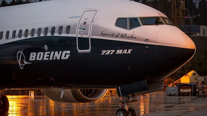 A Boeing 737 MAX 8 jet
