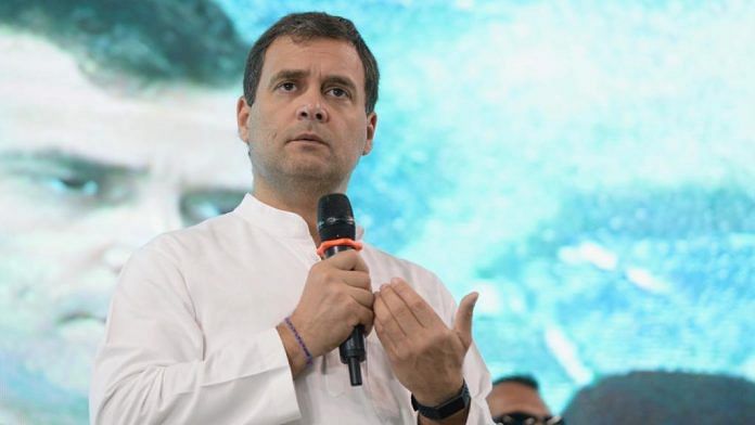 Congress president Rahul Gandhi addressing the National Fishermen Parliament