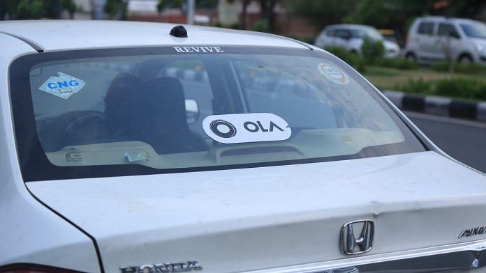 Ola taxi in New Delhi