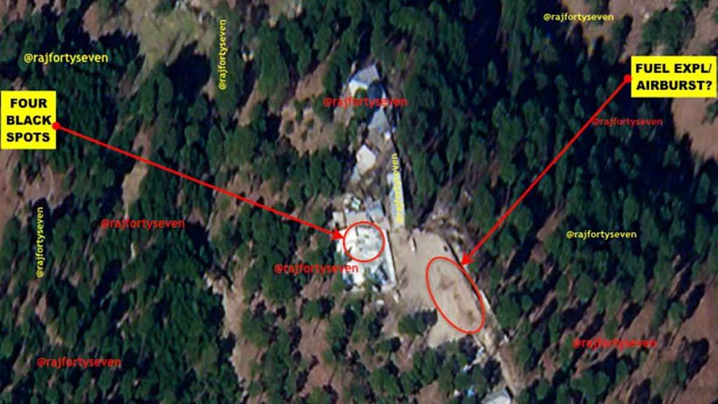 Satellite imagery of Jabba top where IAF targeted Jaish-e-Mohammed camps in Pakistan's Balakot in February 2019 | Col. Vinayak Bhat (retd) | ThePrint