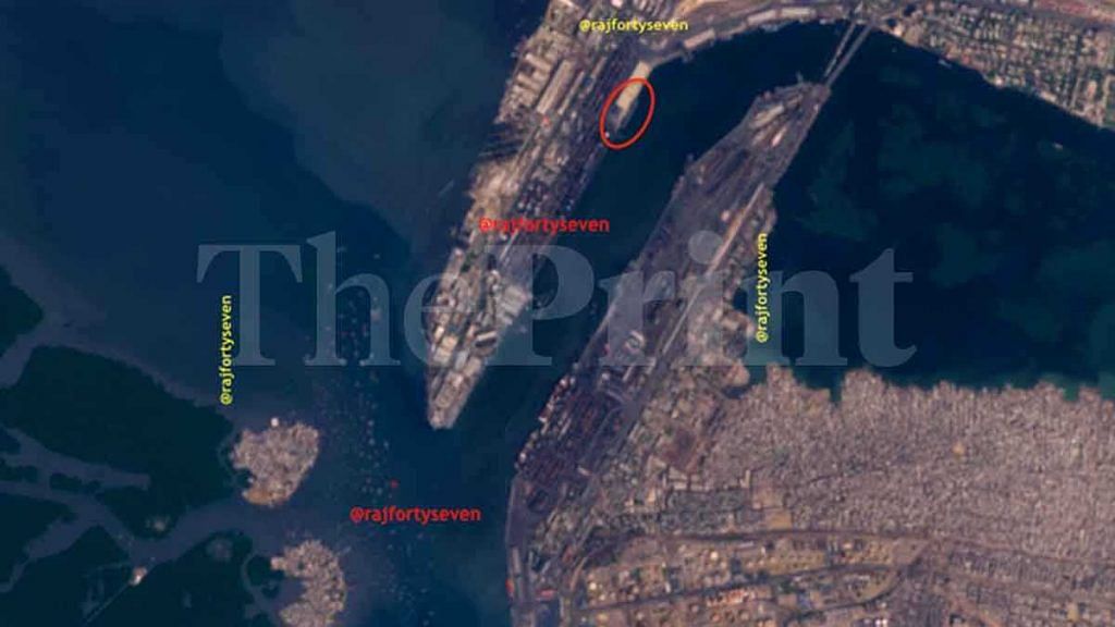 Satellite imagery of Karachi port | Col. Vinayak Bhat (retd) /ThePrint