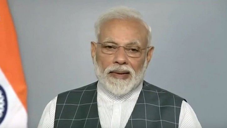 Screengrab from PM Narendra Modi's live telecast| PM Narendra Modi / Twitter