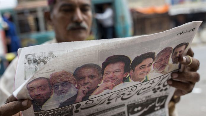 File photo of a man reading a newspaper in Karachi | Representational image | Asim Hafeez/Bloomberg