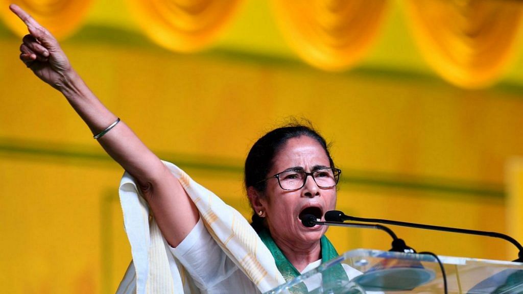 West Bengal CM Mamata Benerjee during poll campaign in Visakhapatnam | PTI