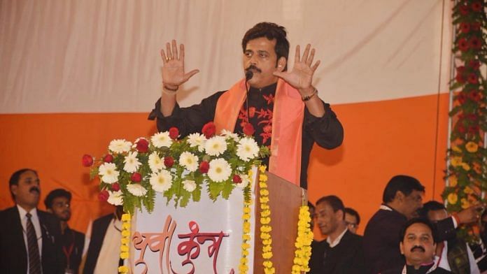 Actor & politician Ravi Kishan at a rally