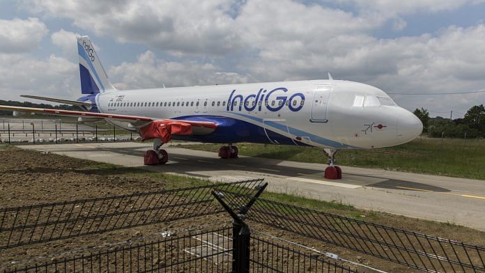 An Airbus Group SE A320neo passenger jet operated by IndiGo