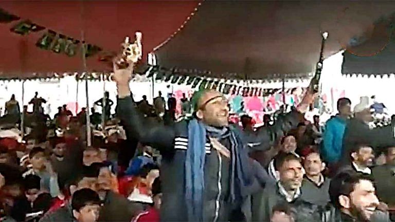 Video of PDP workers waving toy guns at rally puts focus on Kashmir’s mainstream politics
