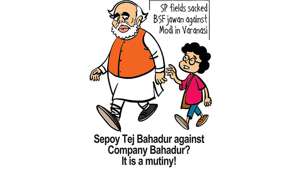 Sepoy Tej Bahadur' takes on 'Company Bahadur' in Varanasi and Mumbai's 'flop' poll show Sepoy Tej Bahadur' takes on 'Company Bahadur' in Varanasi and Mumbai's 'flop' poll show