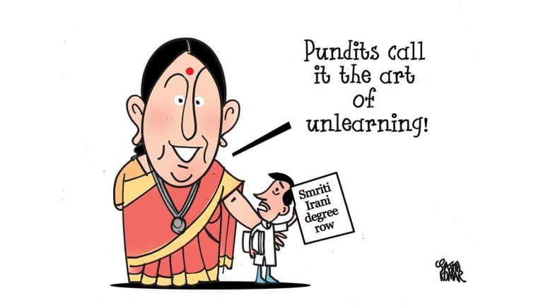 Narendra Modi’s punchbag swings back and Smriti Irani’s art of ‘unlearning’