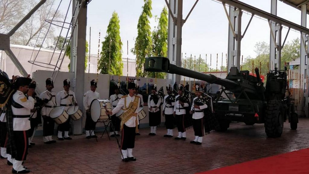 Dhanush, also known as the 'Desi Bofors' on display at the event | Ministry of Defence