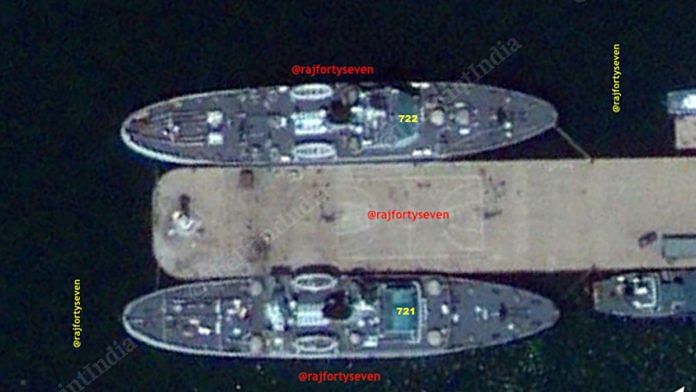 Satellite images suggest that China is testing and weaponising its naval platforms for space denial
