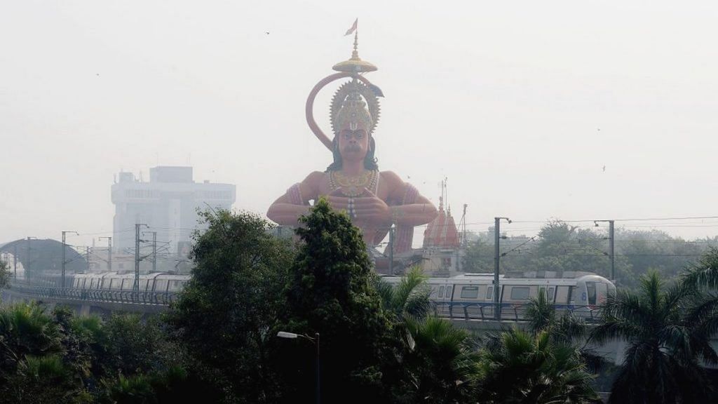 A Hanuman statute in Delhi