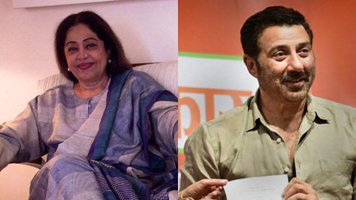 Kirron Kher (left) and Sunny Deal (right) |