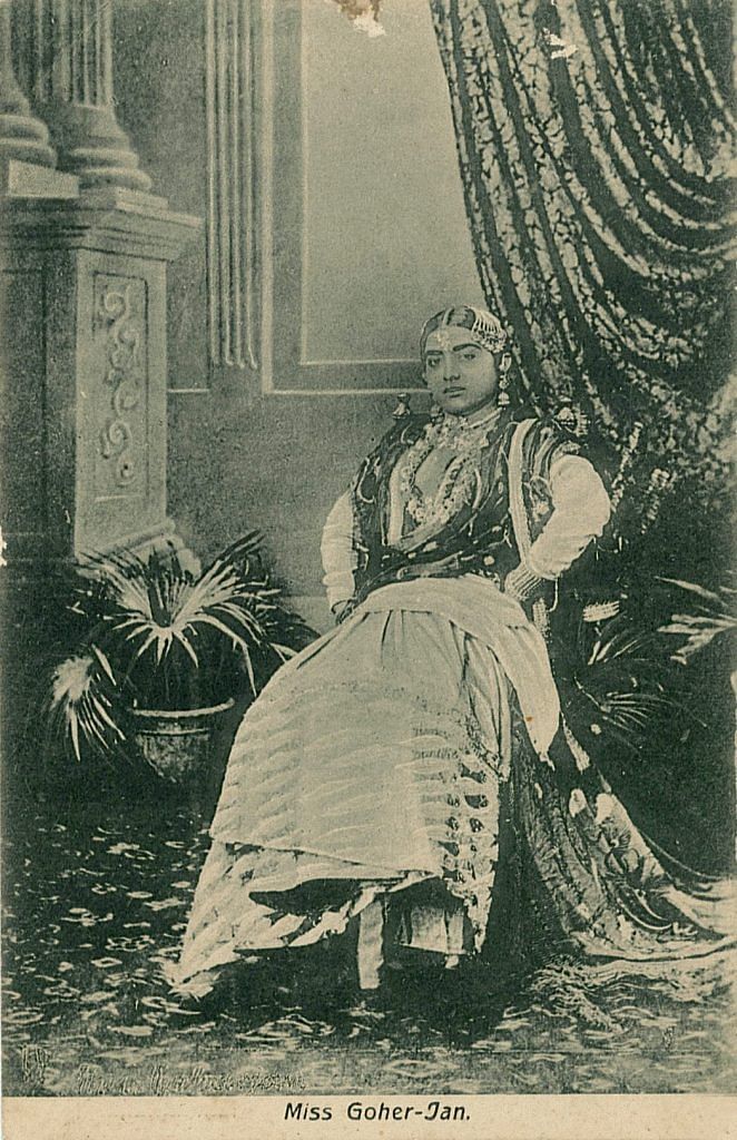 A rare photo of Gauhar Jaan on a picture postcard | | Picture courtesy Vikram Sampath | My Name is Gauhar Jaan: The Life and Times of a Musician