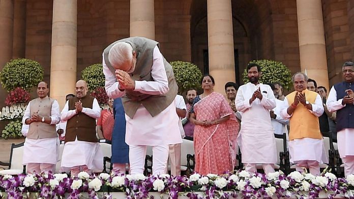 File photo | Prime Minister Narendra Modi after taking oath of office at Rashtrapati Bhawan | PTI