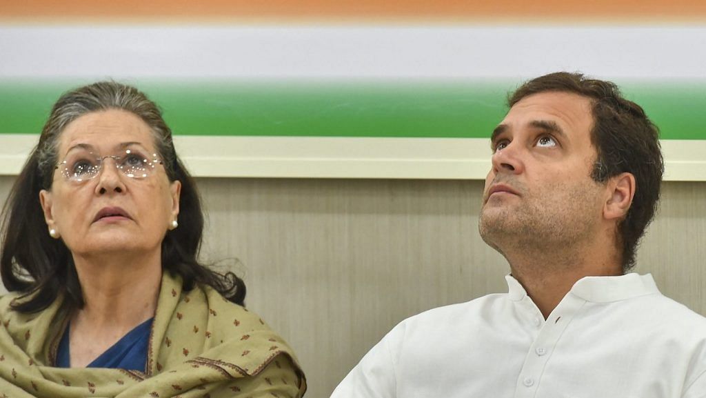 File photo | Congress president Rahul Gandhi and former president Sonia Gandhi at the Congress Working Committee (CWC) meeting, in New Delhi | PTI