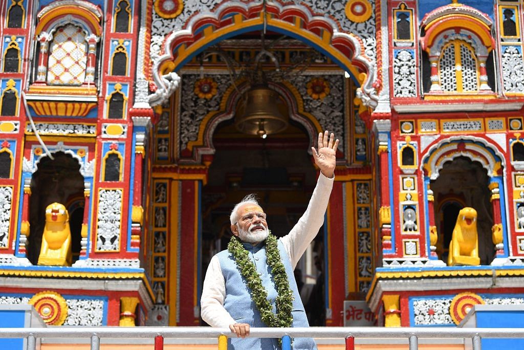 PM Modi at the Badrinath Temple