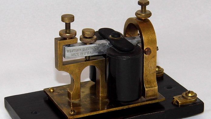 Vintage western electric telegraph machine