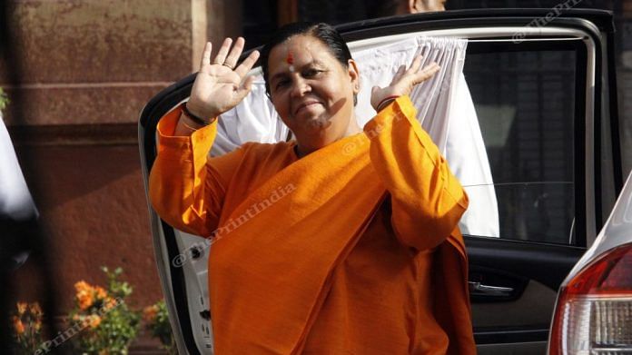 File photo of BJP leader Uma Bharti | Photo: Praveen Jain | ThePrint