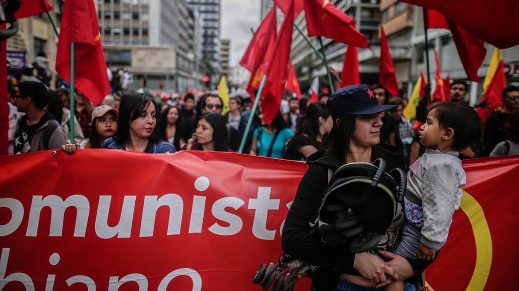 May Day protests in Colombia in 2018